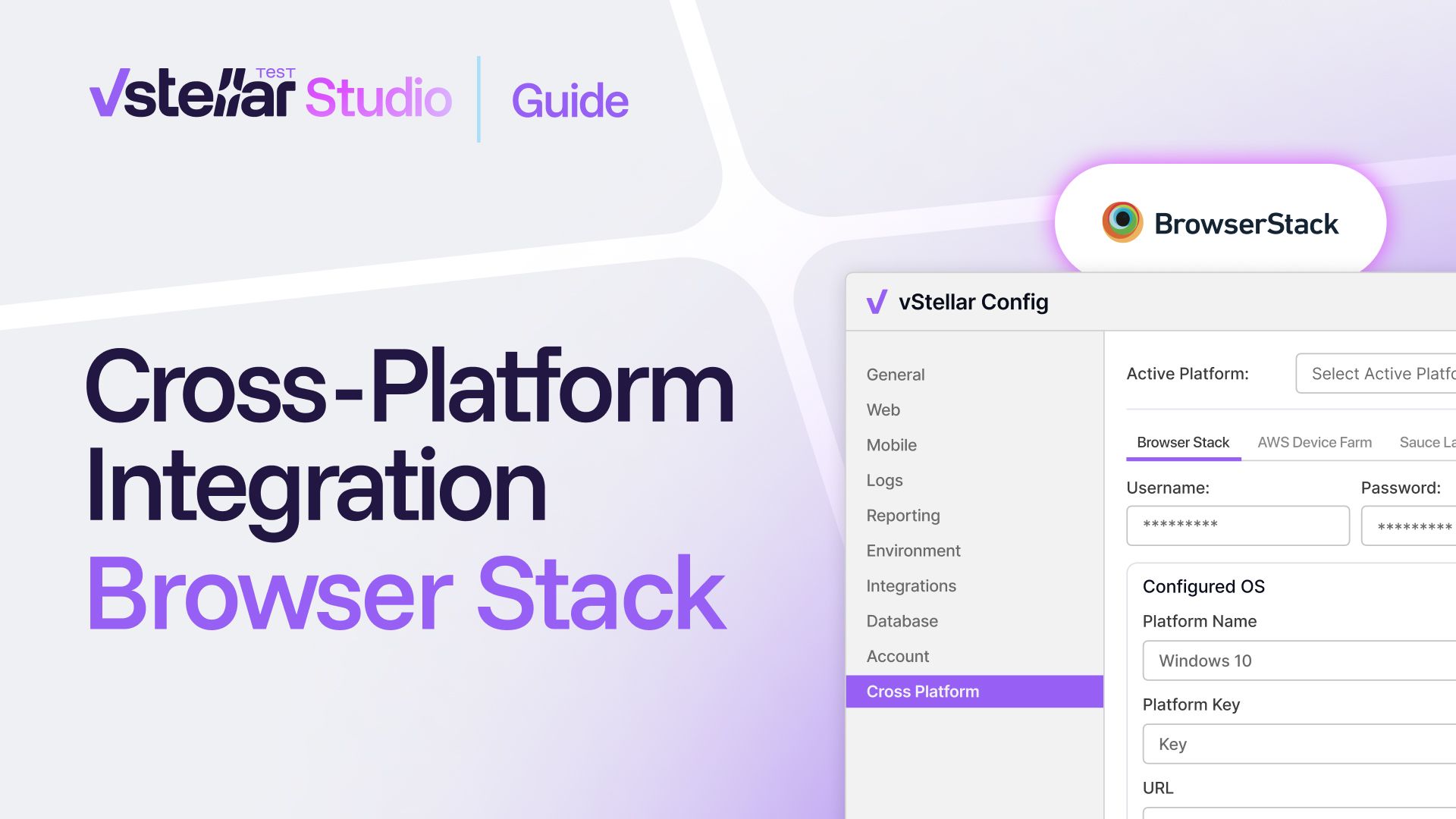 cross platform integration browser stack